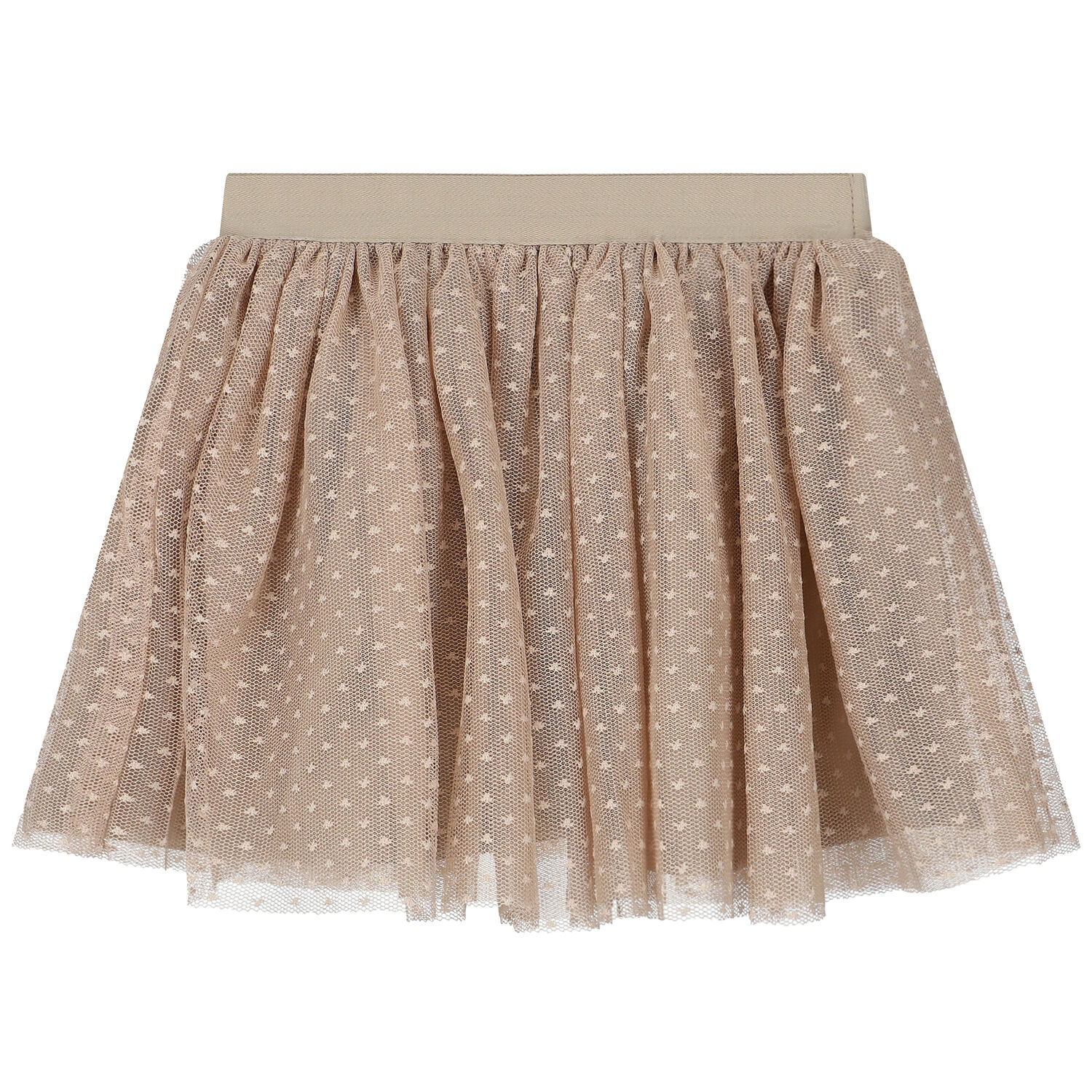 Girls Red & Beige Tulle Skirt Set, 2, hi-res image number null